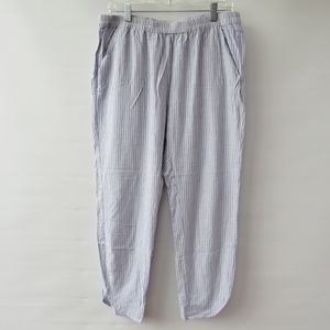 Marine Layer Allison Blue Light Gray Vertical Striped Casual Pants